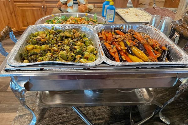 buffet sides served by Carolyn as a personal chef