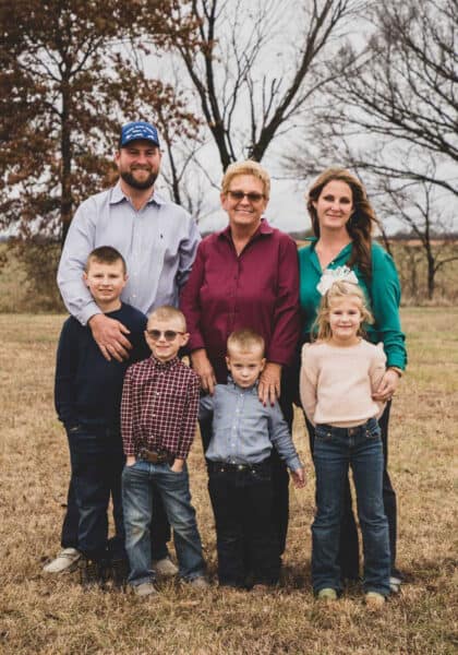 Carolyn's recent family photo