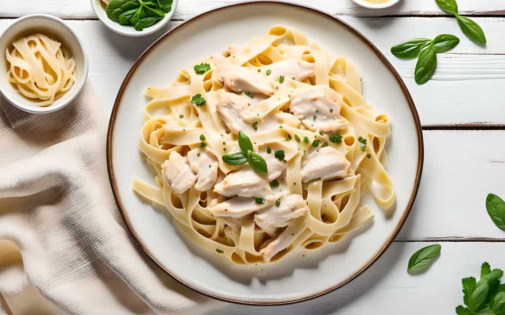 chicken fettuccine Alfredo