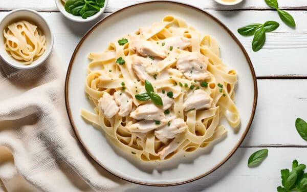 chicken fettuccine Alfredo