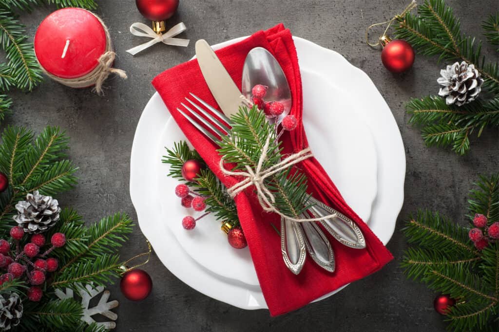 Christmas Dinner Place setting