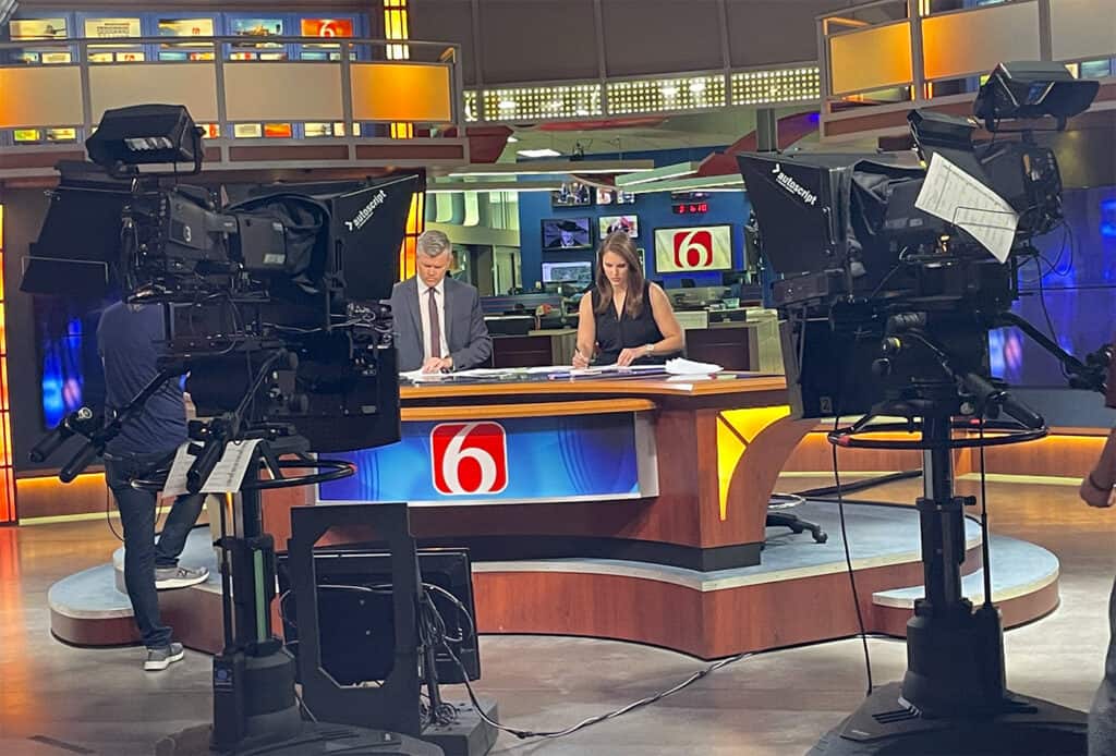 News on 6 behind the scenes