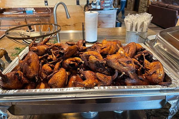 Quail Carolyn Served as a Personal Chef