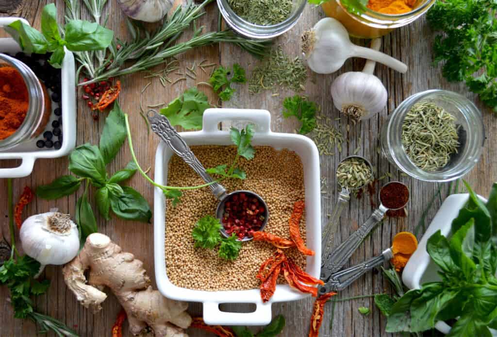 Spices in our food at Piguet's Prime Time Restaurant