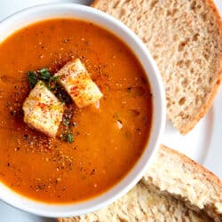 tomato soup served at Piguet's Prime Time this fall