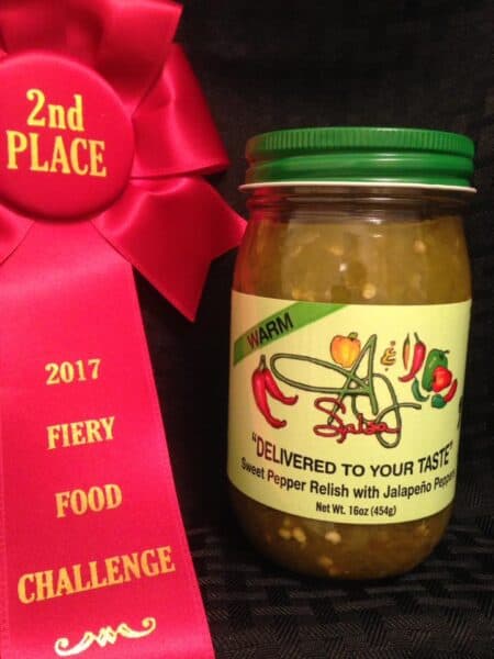 Warm relish by A and J Salsa